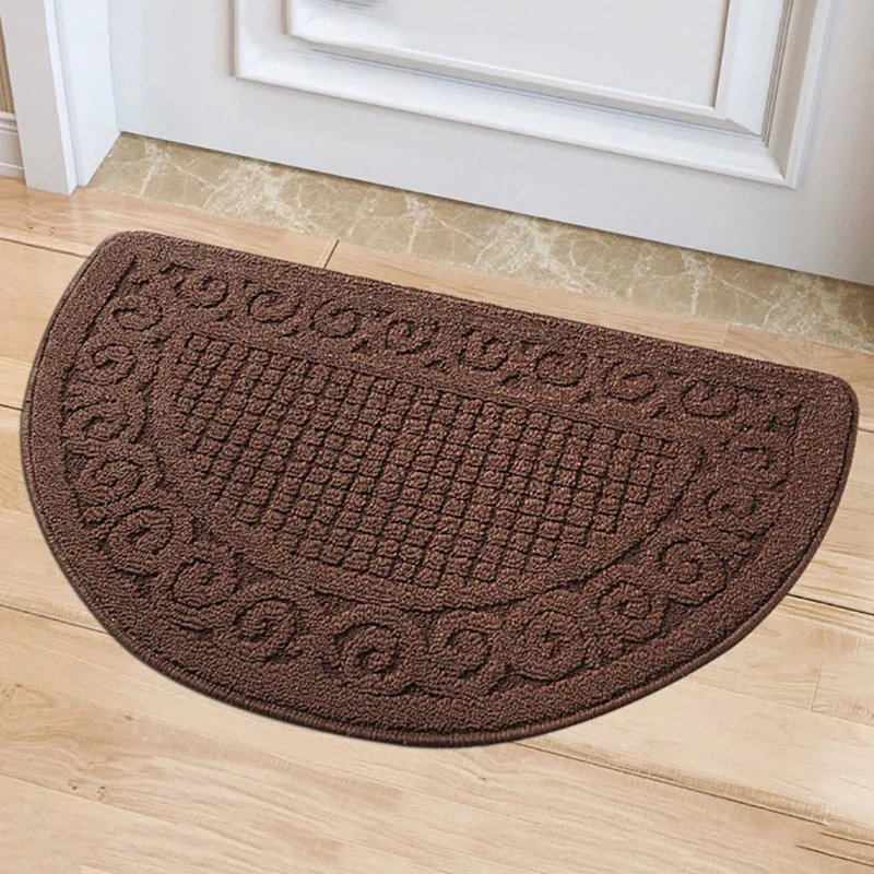 Us 6 49 35 Off Decorative Rug Latex Back Non Slip Entrance Doorway Mat Half Moon Doormat Carpet For Bedroom Bathroom Kitchen In Mat From Home