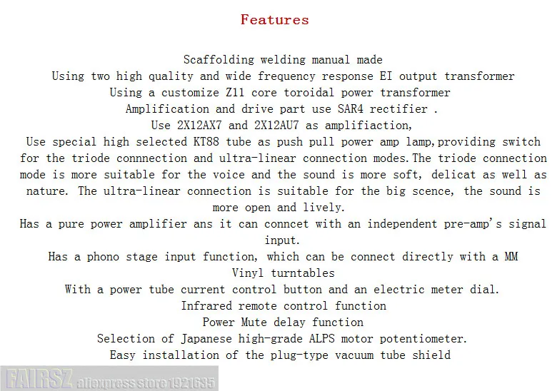 MUZISHARE X7 двухтактный вакуумный ламповый усилитель KT88(6550) интегрированные амперы Ультра линейный/триодный режим мм phono In, RC контроллер