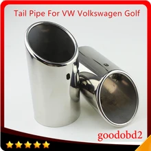 Car Tail Pipe Stainless Steel Exhaust Muffler Pipe Auto Accessories for VW Volkswagen Golf 7 2013