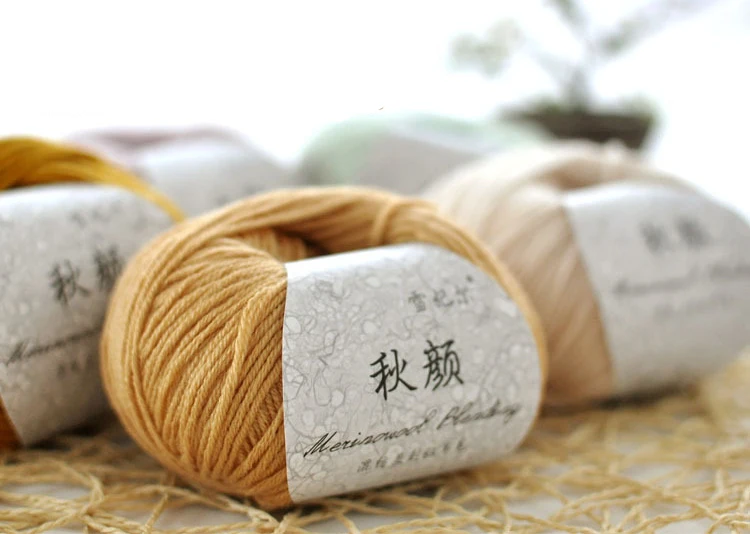 50gpc Merino Wool Yarns 5S Wool  Blended Yarns For Hand Knitting Crochet Scarf Yarn Adult Women Men Needles Thread Threads (1)