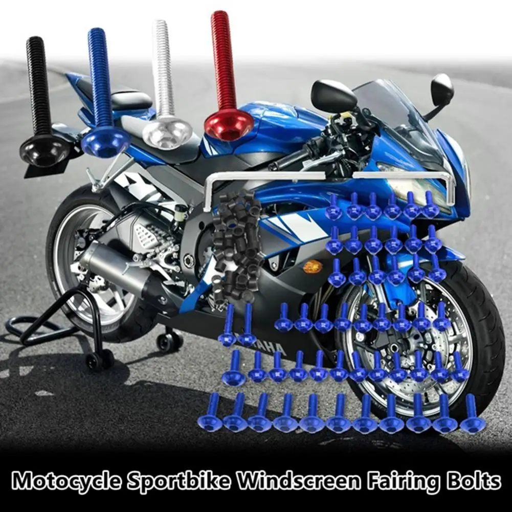 

158Pcs Motorcycle Fairing Bolts Fastener Clips Screw for Yamaha YZF R6 1999-2002
