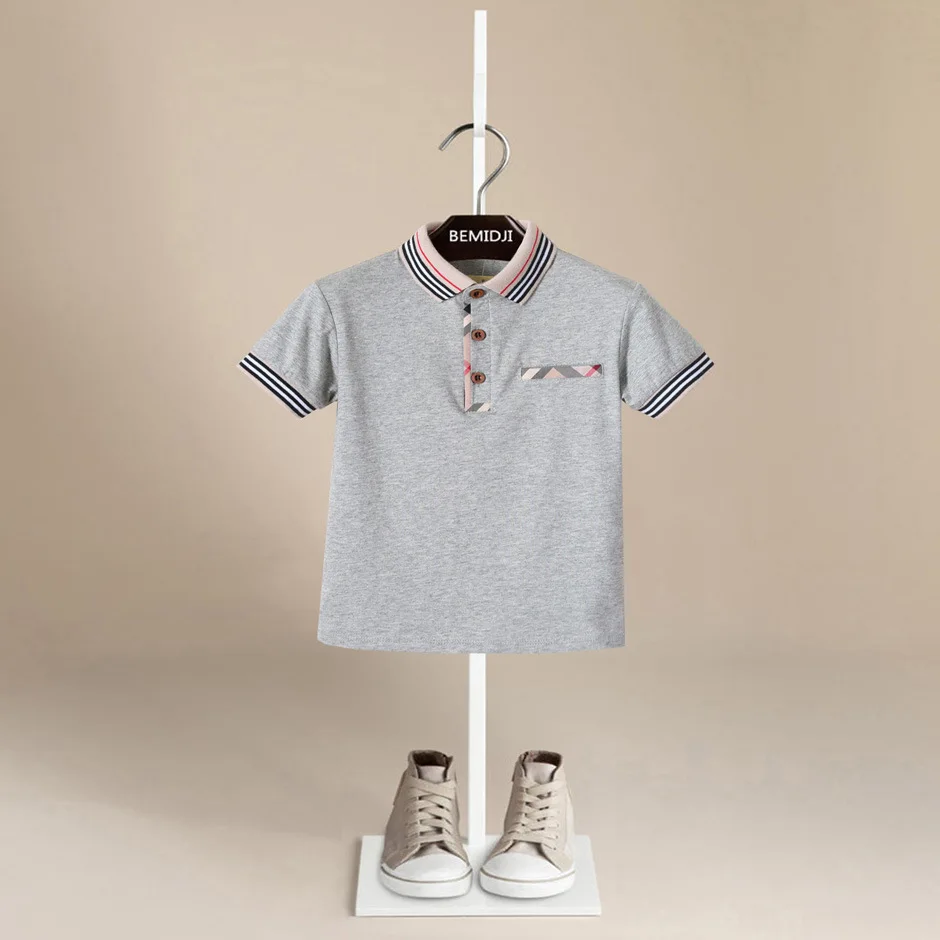 Buy Polo Shirts Boys 2018 Turn Down Collar Boys T