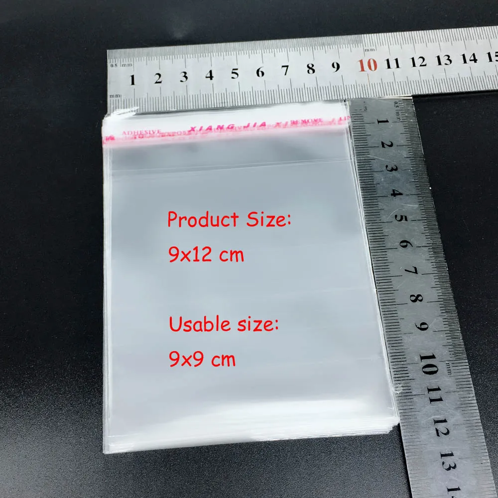 100 Pcs 12X16inch 30X40cm Clear Resealable Cello Cellophane Bags OPP Bag with...