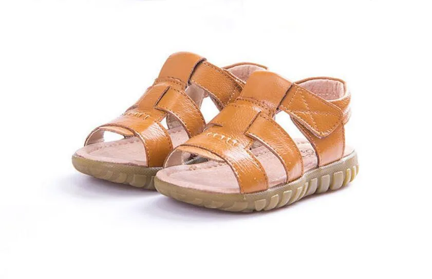 Children's genuine leather sandals-24