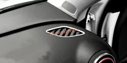 Сталь Интерьер Передней Панели Кондиционер Vent обложка отделка 2 шт. Для Audi A3 8 В 2012-2015