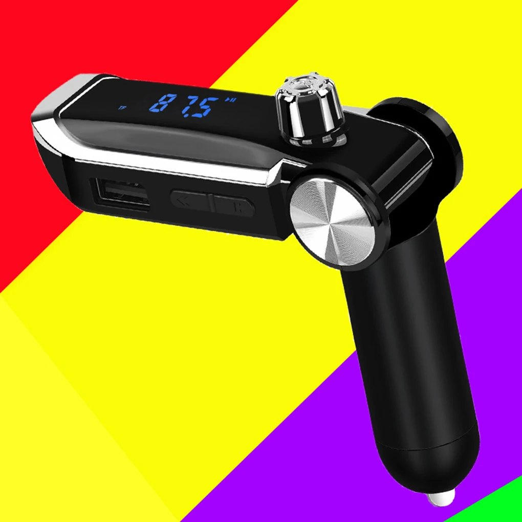Bluetooth fm-передатчик беспроводной Автомобильный MP3-плеер Поддержка громкой связи TF карта u-диск USB зарядное устройство Обнаружение напряжения