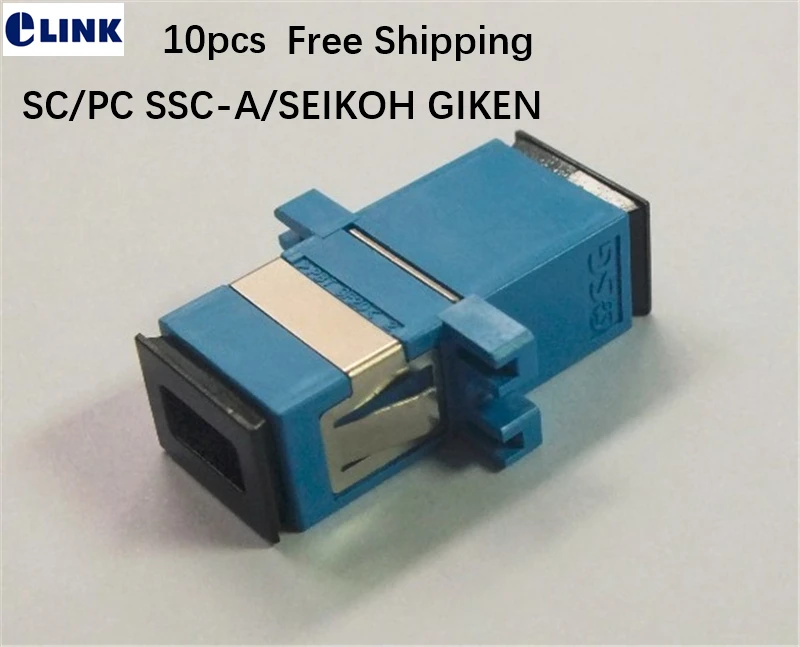 fiber optic adapter SC/PC SSC-A/SEIKOH GIKEN flame retardant same design NTT ftth coupler blue connector free shipping 10pcs socket for sma905 adapter inner dia 4 0mm fiber optic seat base for sma905 ftth coupler jack bracket base free shipping 10pcs