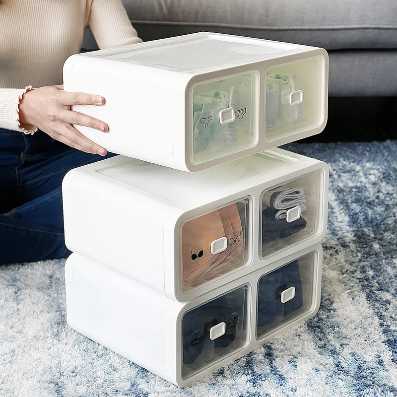 

Nordic Brief Underwear Storage Box Clothes Socks Bras Sundries Sorting Container Drawers Desktop Drawer Household Organizer Tool