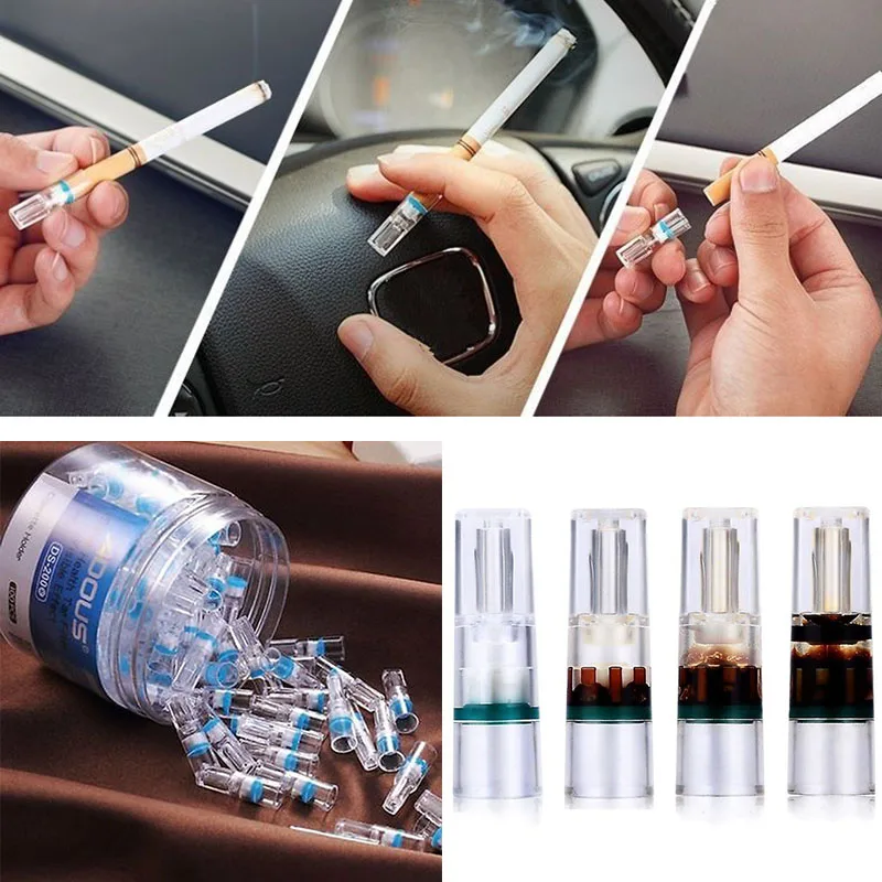 JX-LCLYL 100pcs New Cigarette Holder Smoking Filters Cigaret Tar-proof Filtrator Healthy