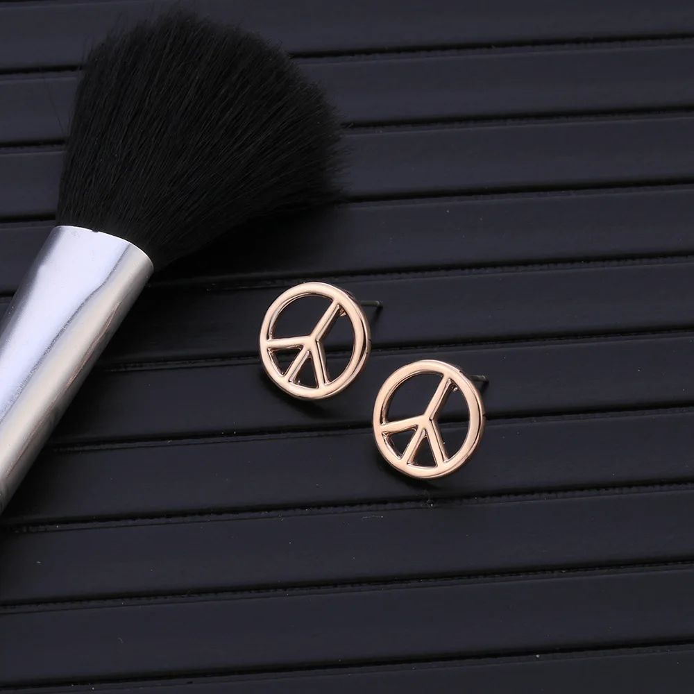 

Fanqieliu Environment-friendly Alloy Peace Airplane Stud Earrings Fashion Gold Earring For Women Personality Earrings FQL1053