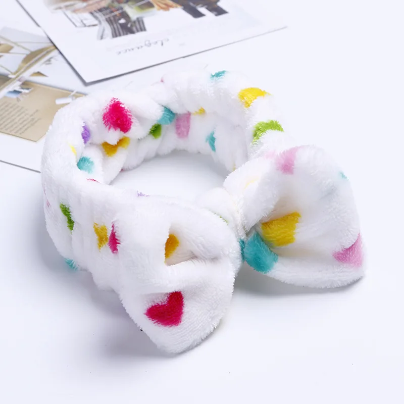 MuHan корейские коралловые флисовые головные повязки с бантиком Мягкая повязка для волос для женщин головная повязка для девочки мытье лица головные уборы под макияж аксессуары для волос - Цвет: 37