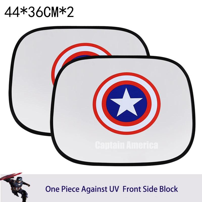 

Us Captain Superman Batman Car Side Sun Visor Summer Cartoon Car Side Window Sun Visor 2 Pieces