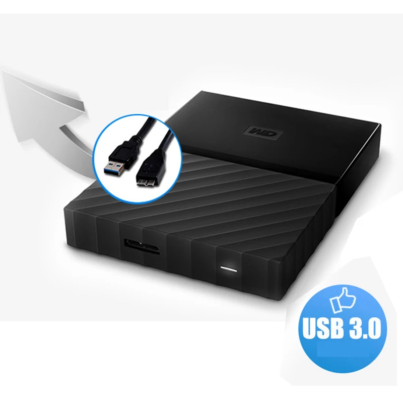 Western Digital My Passport hdd 2.5 USB 3.0 SATA Portable HDD Storage Memory Devices External Hard Drive Disk 1TB 2TB 4TB