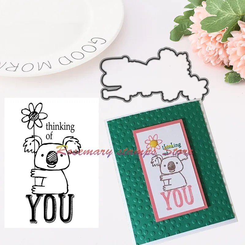 Штампы розмарина Koala для резки металла штампы и DIY скрапбукинга карты трафареты