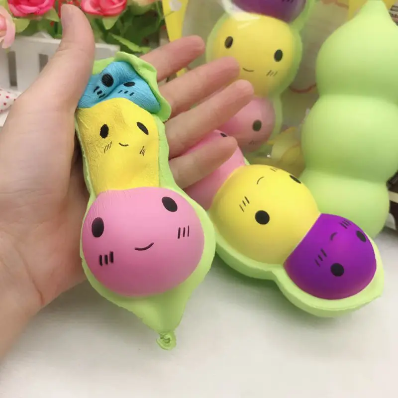 pudcoco Новые поступления горячий горох в Pod мягкое медленно поднимающееся Подвеска для телефона очаровательная игрушка мягкая Щепка Расслабляющая детская забавная игрушка