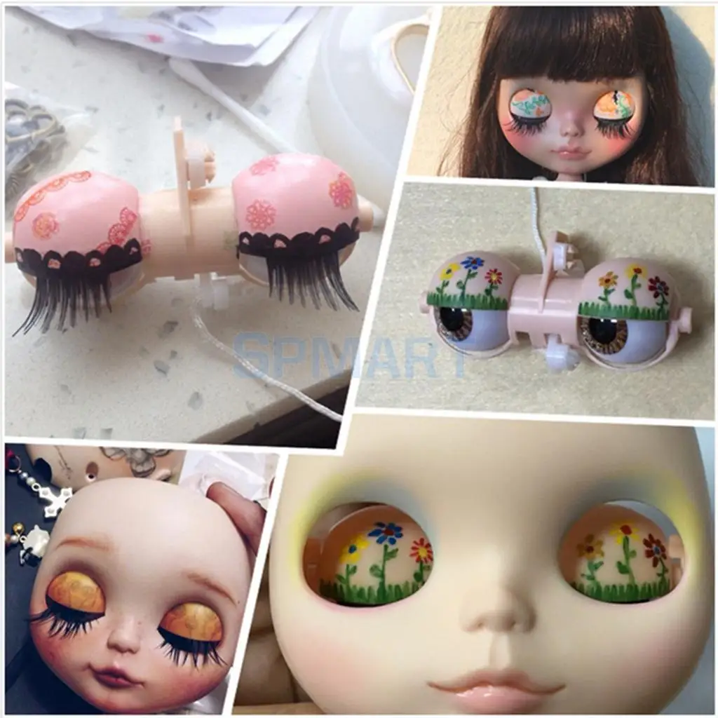 5 Pieces Eye Mechanism T Fixer Bar for 12inch RBL Neo Blythe Azone Pullip Doll Custom - Fixed Eye Mechanism Inside Face Shell