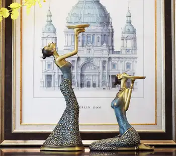 

16*39CM African maid Female mannequin body home crafts decorations ornaments Wedding clothing store Resin 2PC/LOT A163