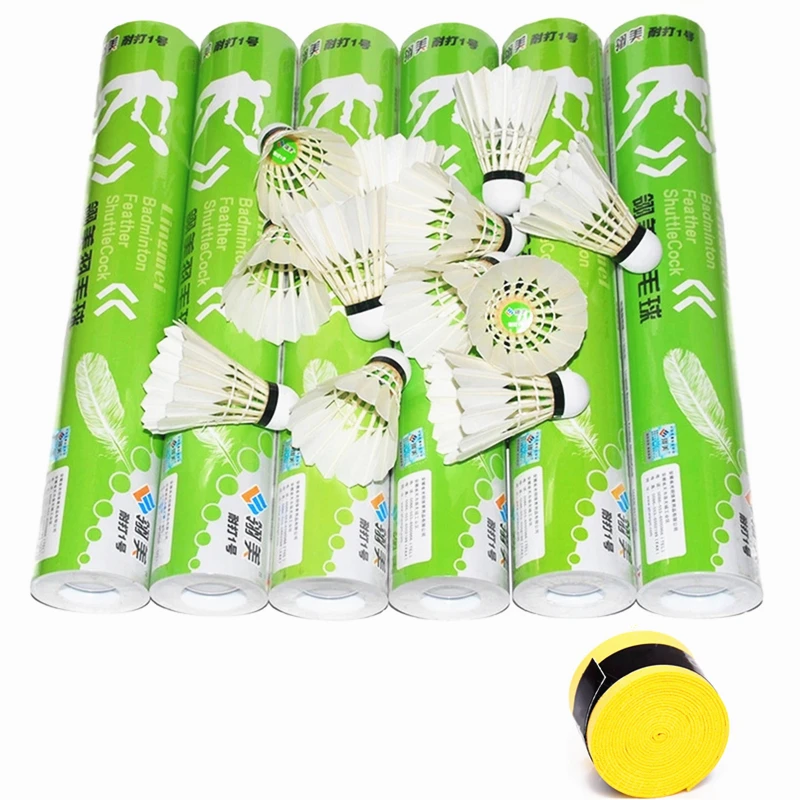 

Badminton shuttlecock shuttlecocks for duck feather shuttles feathers birdie passarinho shuttle cock peteca volant plume ball