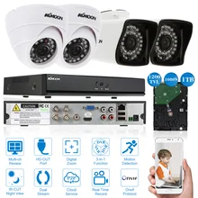 Kkmoon 4ch 1080 P DVR CCTV Системы 3.6 мм 2 шт. Indoor и 2 шт. наружного видеонаблюдения Камера 960 h Главная Безопасность Системы наблюдения Наборы