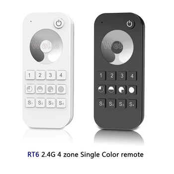 

2.4G RF wireless Single Color /Color temperature/RGB/RGBW/RGB+CCT led 13-key touch wheel RF remote light controller