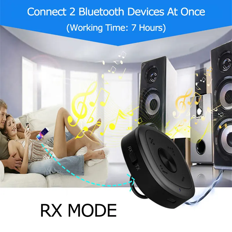 Bluetooth 5.0 Receiver Transmitter aptX HD Wireless Bluetooth Adapter CSR BC8675 Chip aptX Low Latency AAC Removable Clip LEVN