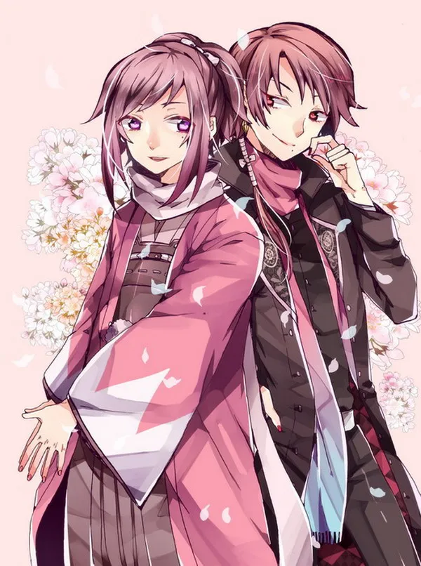 Односторонний пододеяльник Touken Ranbu с аниме персонажами 150*210 см #39556 | Дом и сад