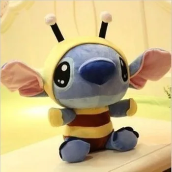 

Promotion Lilo and Stitch 1pcs 18cm Bee Stitch cosplay TV Stuffed Soft Plush Toys Cartoon Toy For Kids Baby Girls Birthday Gift
