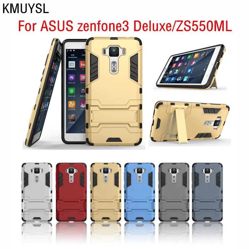 Cool Armor Case For ASUS zenfone3 Deluxe ZS550KL Hybrid Shockproof Phone Cases for Anti-knock Kickstand Cover |
