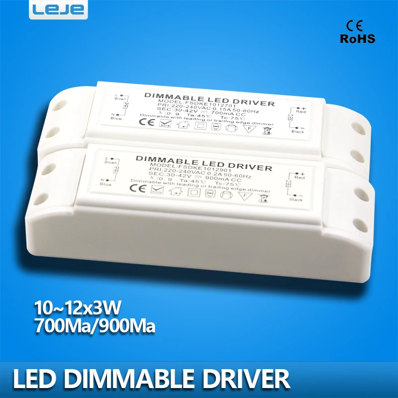 Dimmable LED Driver dimming LED power supply 700ma 900ma 10W 11W 12W