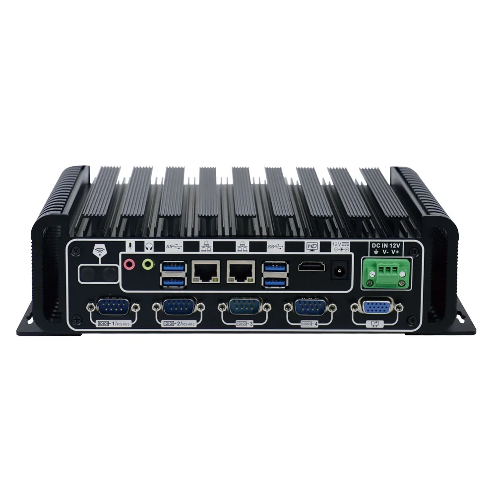 Промышленный компьютер завода Yanling skylake core i5 7200u dual lan ubuntu barebone Мини