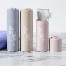 Студенческая дорожная коробка для хранения зубной пасты портативный круглый чехол для хранения зубной щетки модный интересный