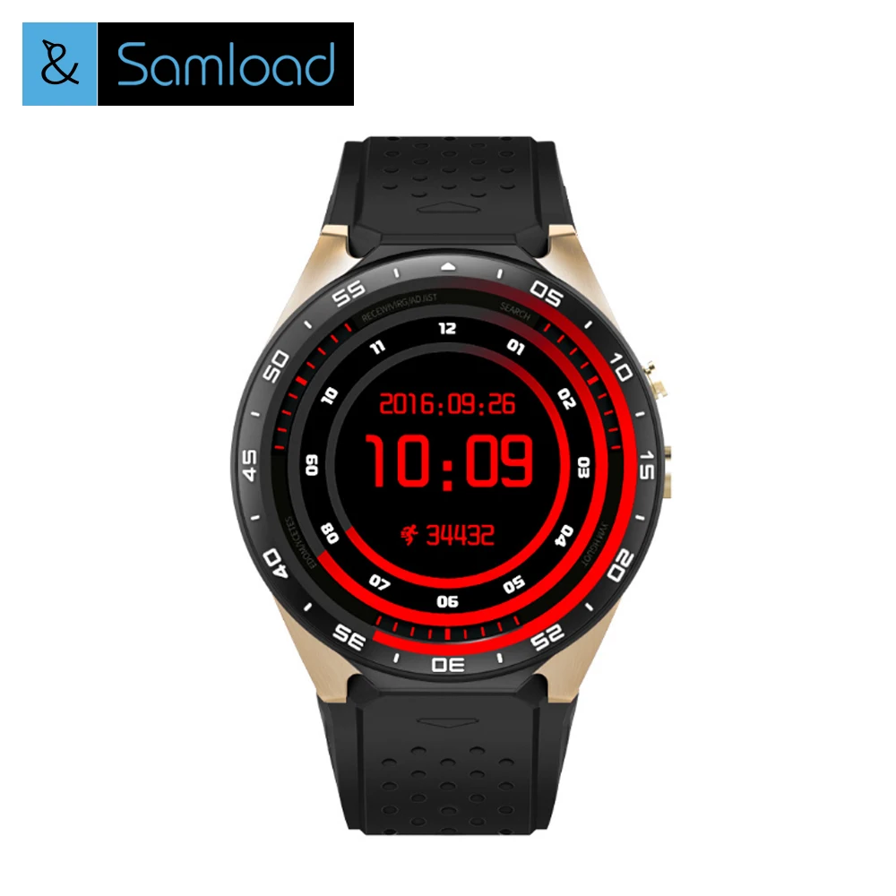 

Samload Smart Watch Men Women GPS Sports Fitness Tracker Bluetooth Stopwatch Heart Rate Monitor Wristwatch Clock for Android IOS