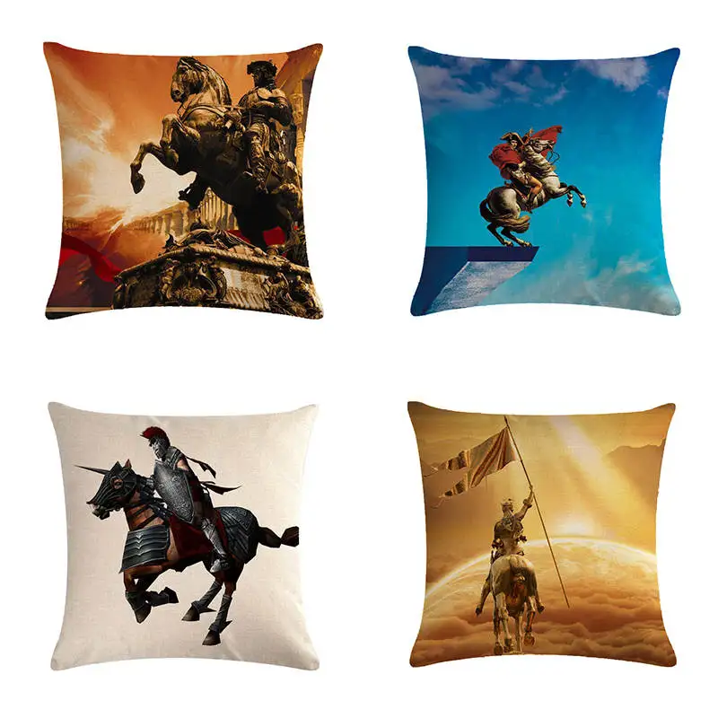 

Cushion for leaning on, knight of New Year gift series HomerDecor Cushion Cover Throw Pillowcase Pillow Covers 45 * 45cm Sofa S