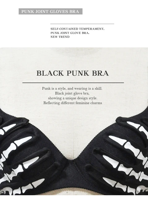 skeleton hand bralette