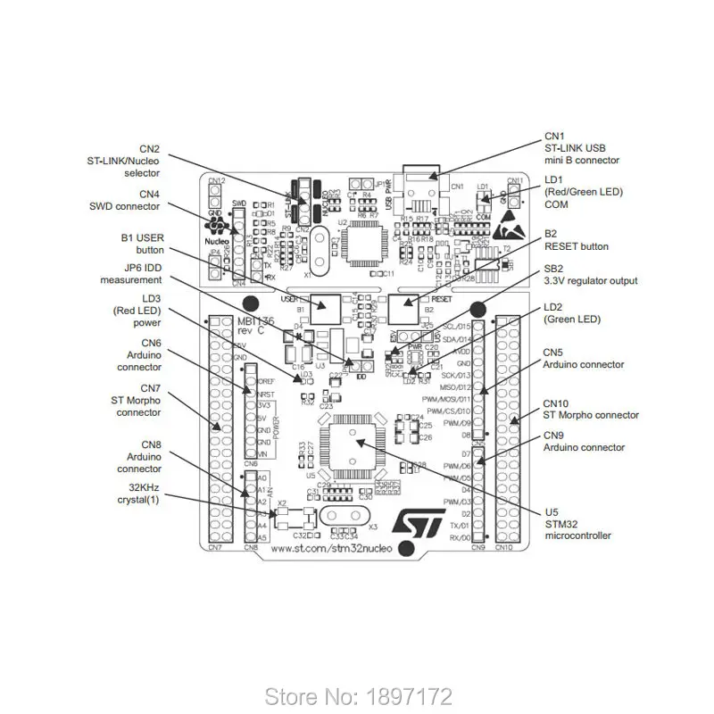 Arduino NUCLEO-F446RE  st    Cortex-M4 stm32f446re