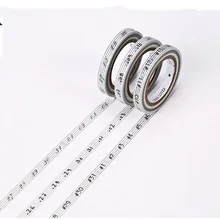 5MM Wide hot sale Masking Paper Washi Tape Cute Japanese washi Date Notes DIY Scrapbooking Sticker Label School Office Supply
