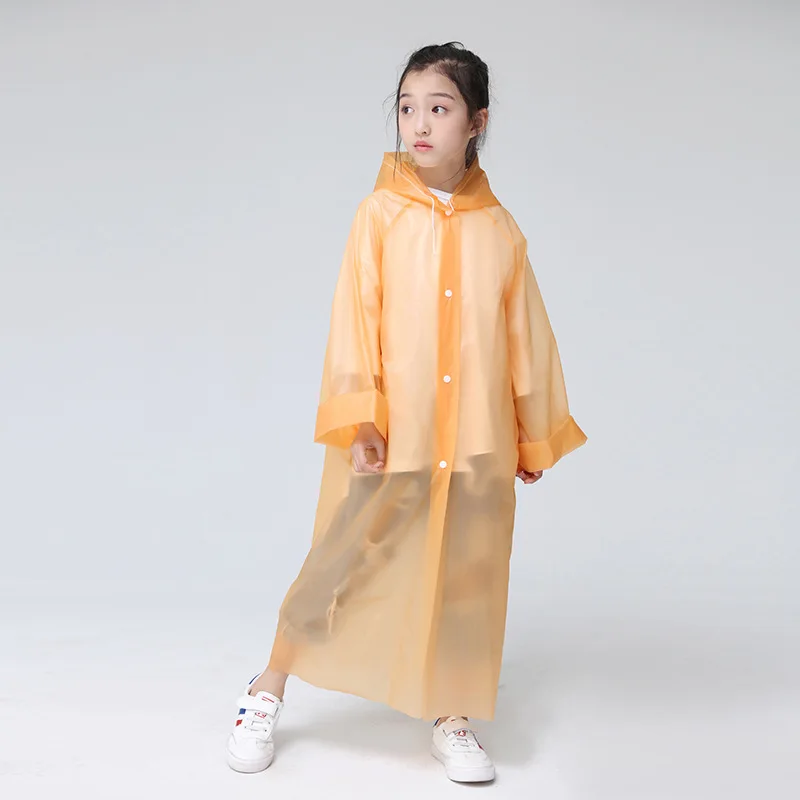 FGHGF Not Once EVA прозрачный модный матовый детский плащ-дождевик для девочек и мальчиков, дождевик для детей