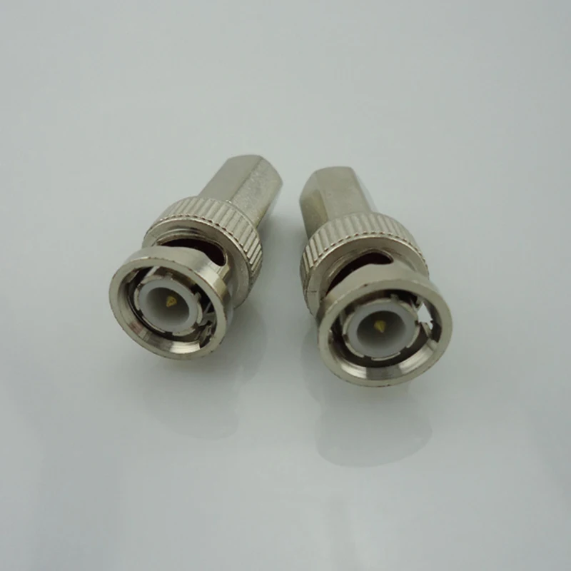 

Gakaki 100Pcs/Lot Bnc Connector Male For Twist-On Coaxial Rg59 Cable Bnc Cable For Surveillance System Cctv Video Accessories