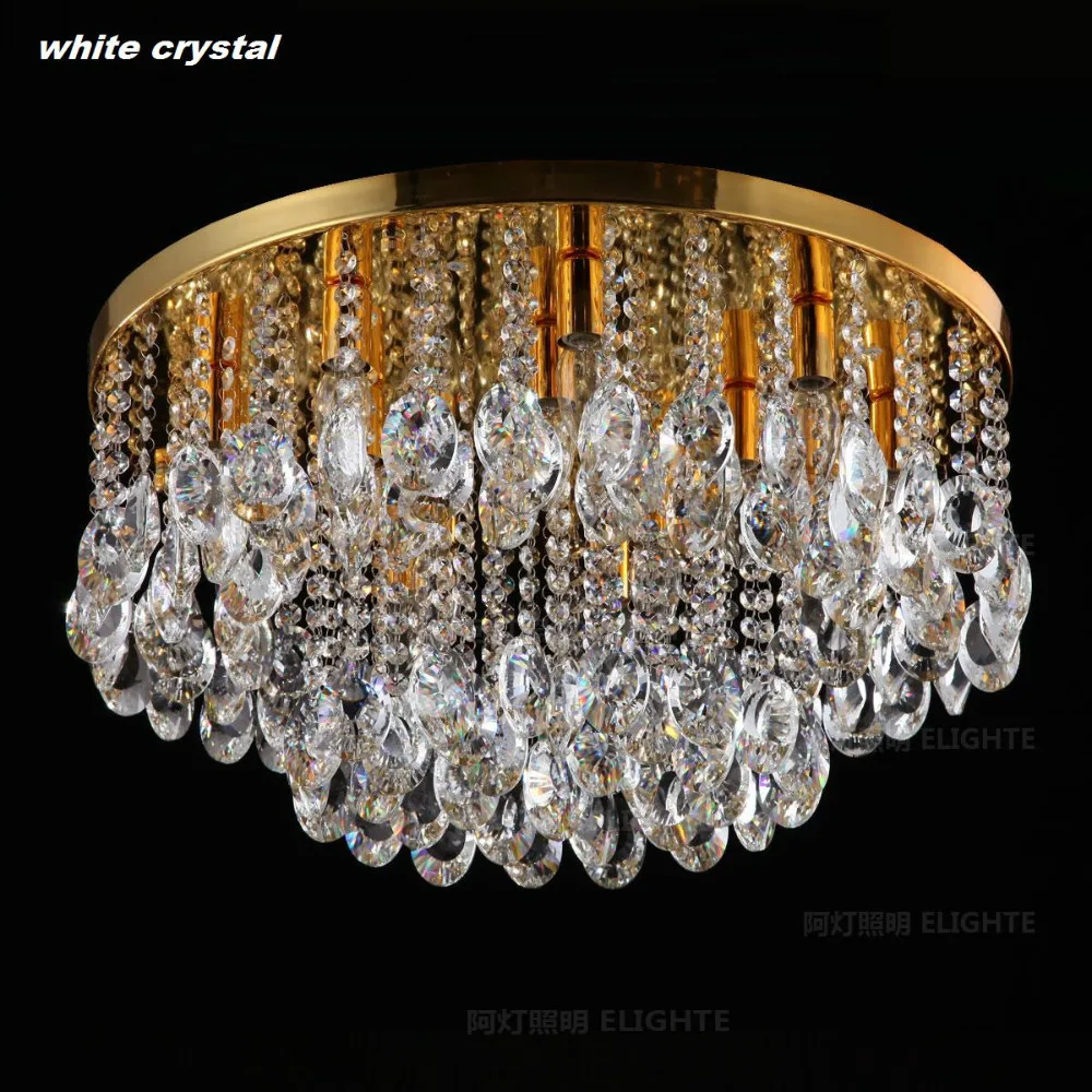 Us 224 63 50cm Flush Mount Modern Ceiling Lights K9 Crystal Ceiling Lamp Bedroom Lamp Living Room Lights Fashion Ceiling Lighting Crystal In Ceiling