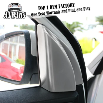 

2pcs/set car styling ABS Chrome Matte Car Door front Triangel Decoration Sequins Sticker For Hyundai Tucson 2015 2016 refitting