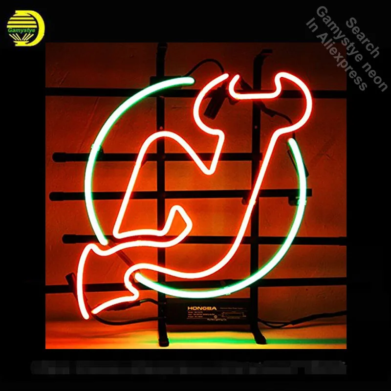 

NEON SIGN For Sports NJD Hocke Team neon Light Sign Custom Design Restaurant Hotel Neon signs for sale light up signs dropship