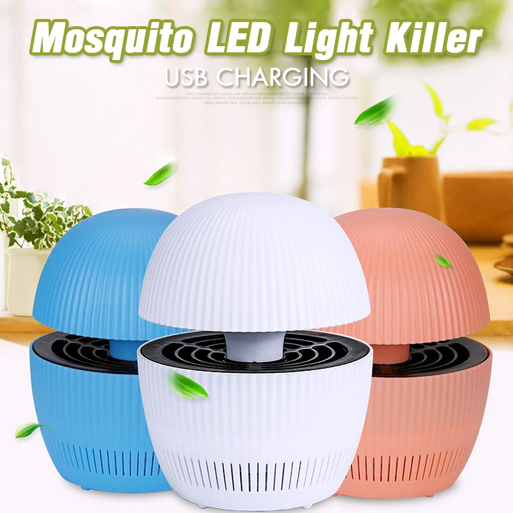 

1Set Electric USB Mosquito killer LED UV light lures mosquitoes Safe 12V 3W mosquito killer insect trap lamp with USB Cable