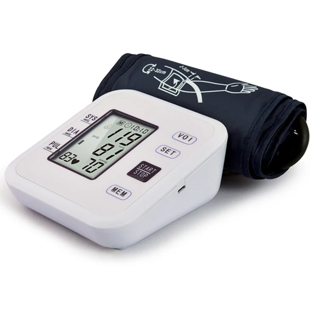 Home electronic sphygmomanometer digital LCD intelligent automatic Arm