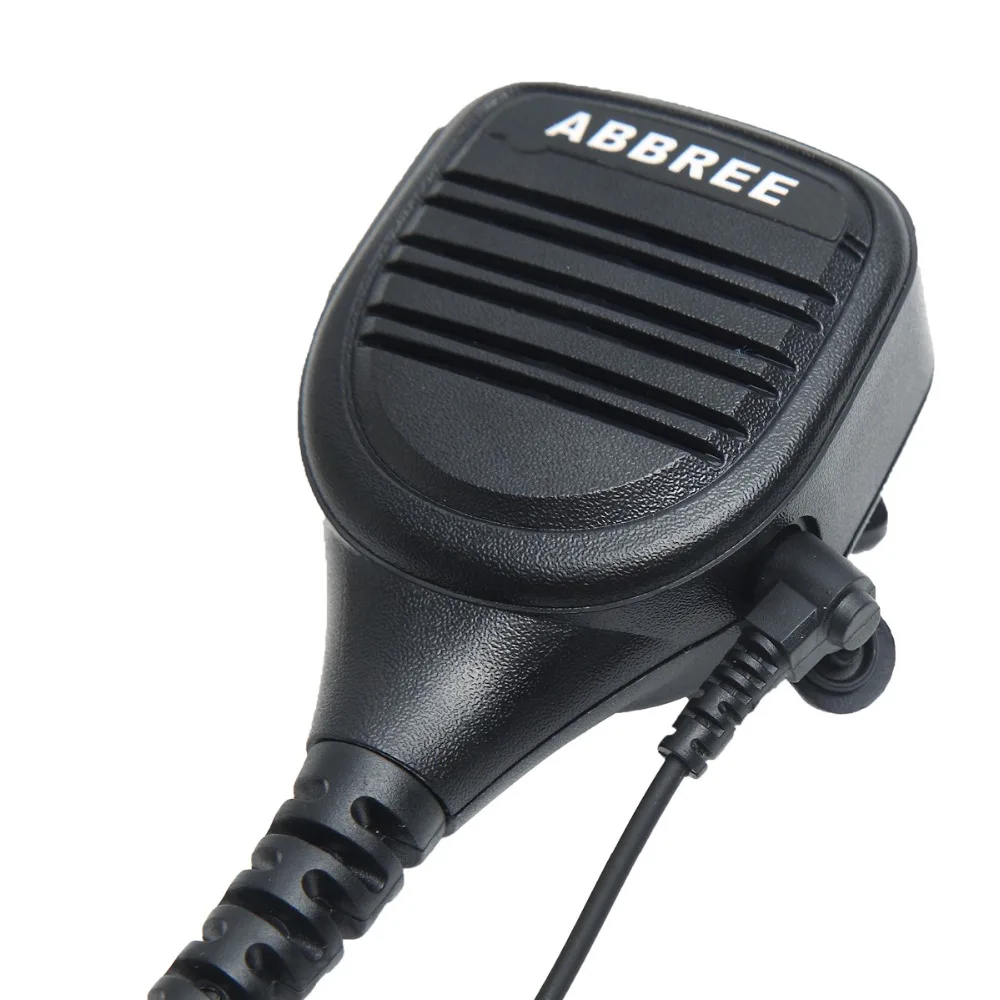 Abbree AR-760 PTT удаленный непромокаемый динамик микрофон Микрофон для приемопередающей радиостанции Kenwood TYT Baofeng UV-5R UV-82 888S рация