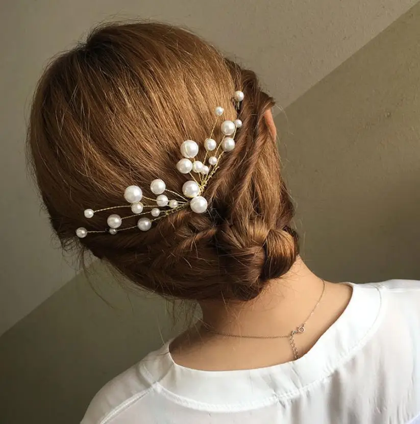 HZ 2019 гипсолюбивый цветок невесты Сладкая Имитация Жемчуга Заколка для волос заколка шпилька аксессуары для волос для женщин Свадьба