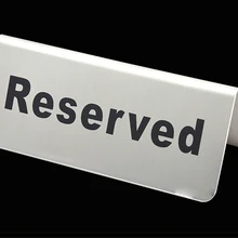 Столешница защищены плиты Стенд стол знак для сидения Предупреждение Signage Ресторан защищены таблички знаки для свадьбы