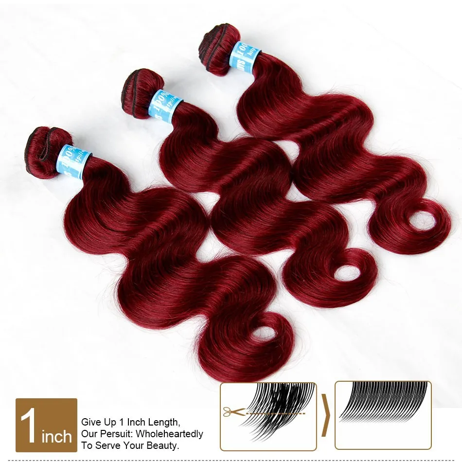 Burgundy  peruvian body wave virgin hair (7)