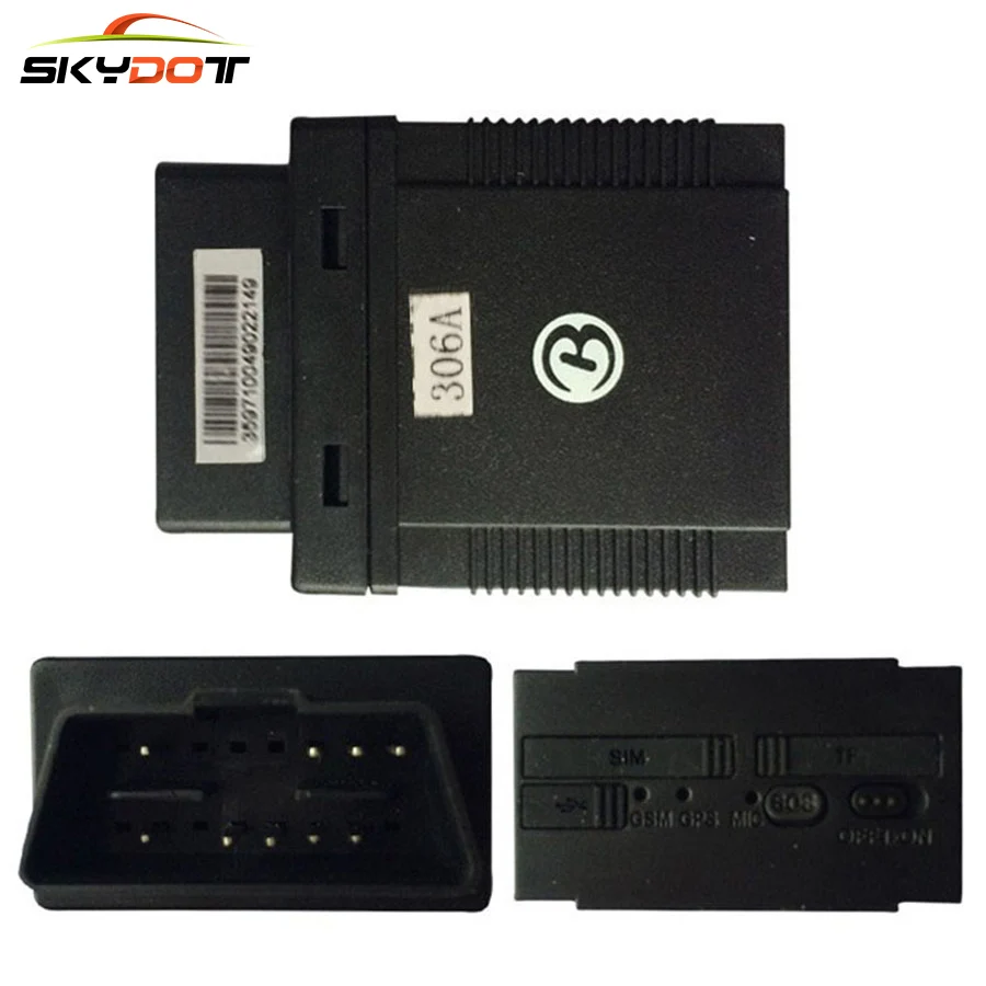 Skydot GPS трекер tk306a автомобиля GSM локатор 306a plug &amp play OBD2 II отслеживания устройства