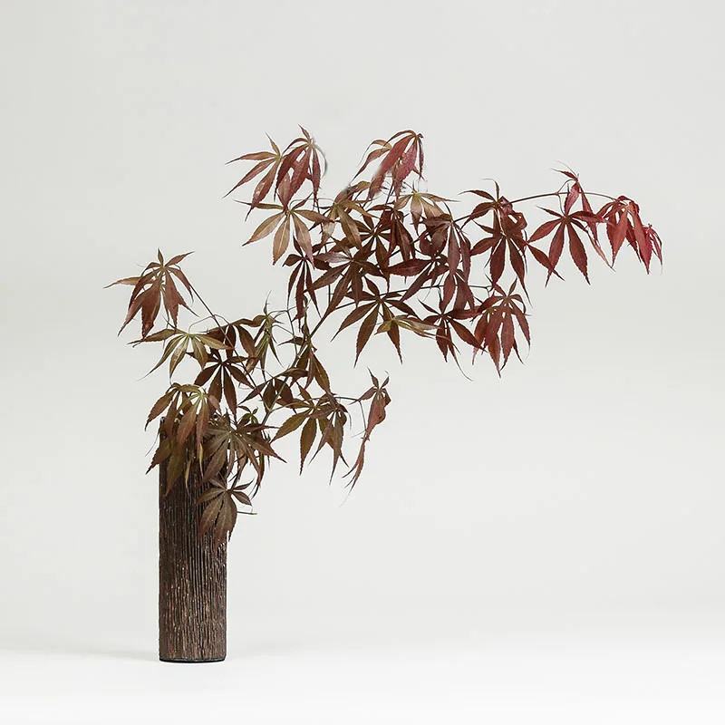 Винтажная ваза дзен стиль икебана цветочный креативный грубая керамика под дерево домашний декор настольное гидропонное бонсай цветы трубчатая банка
