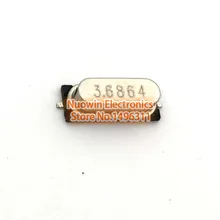 50 шт. smd HC-49S 3,6864 МГц 20ppm 20pF Кварцевый резонатор с украшением в виде кристаллов